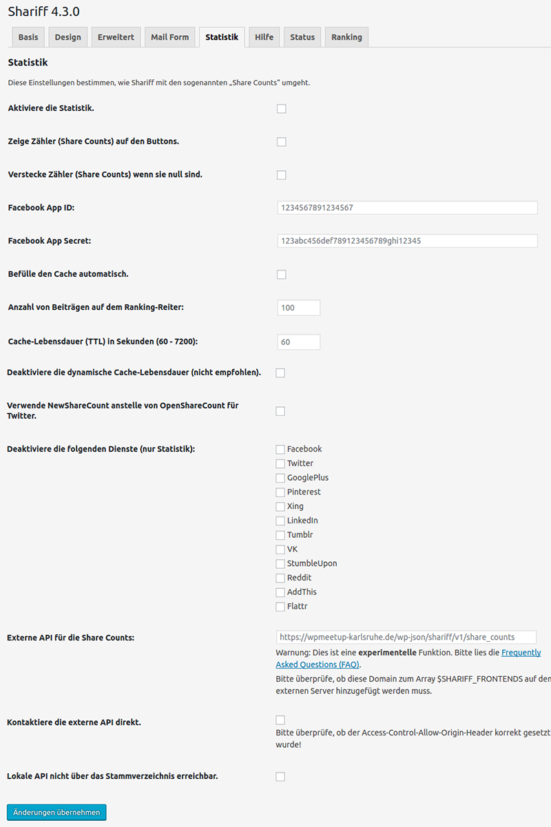 Shariff Statistics Shariff Statistics – Counting Shares