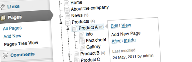 CMS Tree Page View