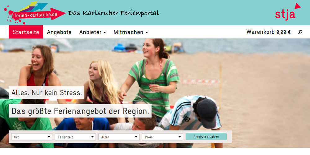 Vacances Karlsruhe : page d’accueil - filtre